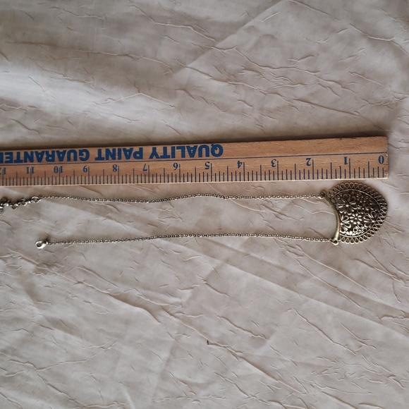 Elegant Antique Copper Heart Pendant Necklace. - Picture 9 of 10